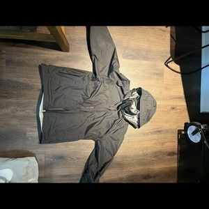 North Face men rain jacket hoodie full zip black